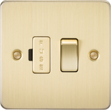 13A Switched Fused Spur Unit - Brushed Brass