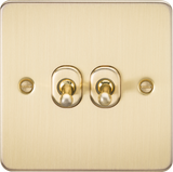 10AX 2G Toggle Switch - Brushed Brass
