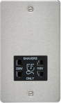 115/230V Dual Voltage Shaver Socket in Brushed Chrome - FP8900BC