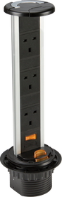 IP54 13A 3G Recess Mount Pop Up Socket