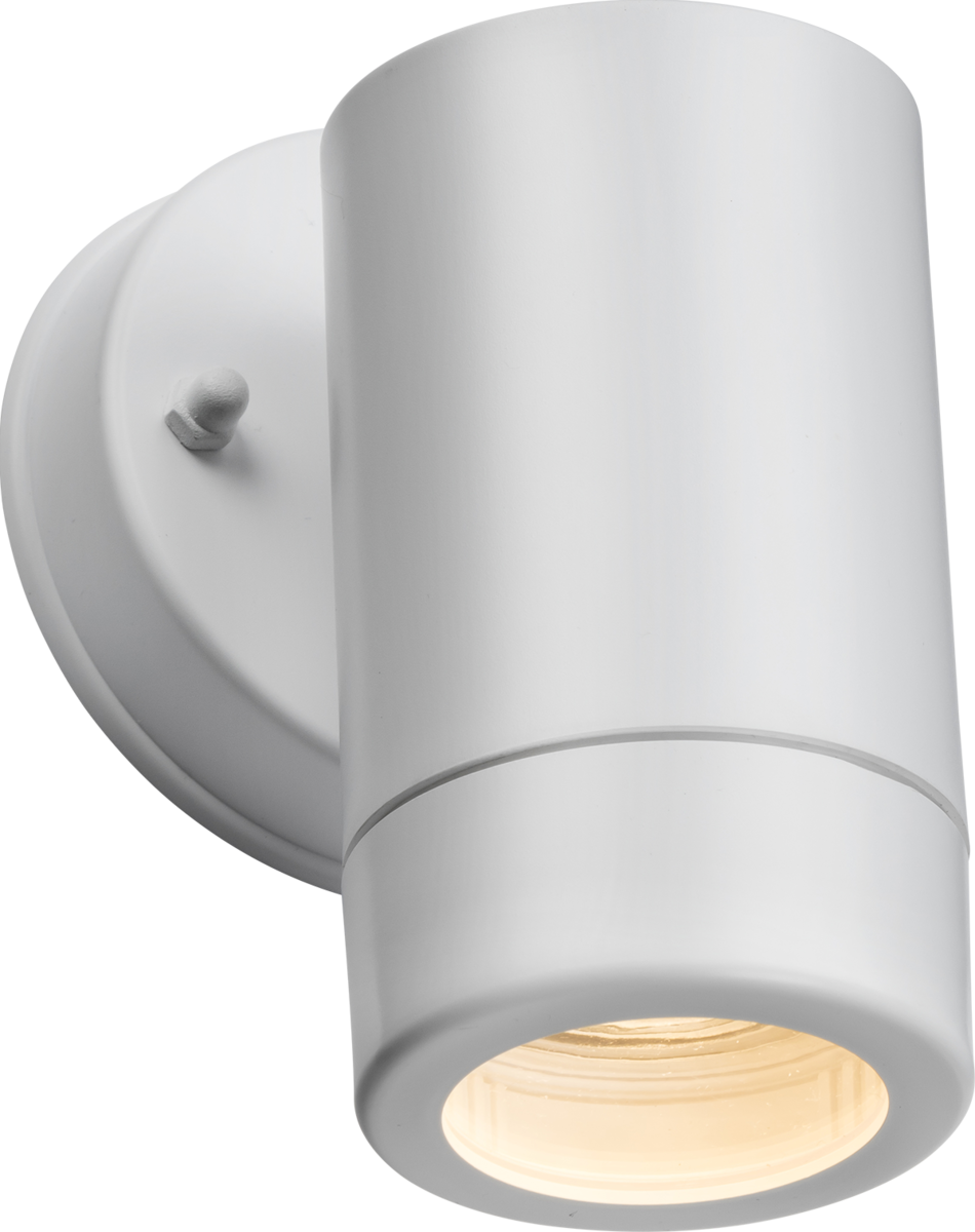 EAMON 230V IP54 GU10 Polycarbonate Single Wall Light - White