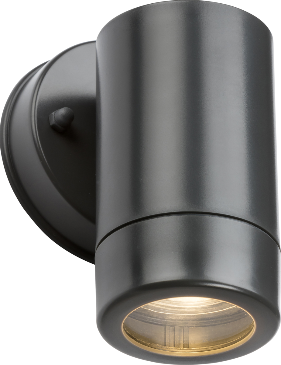 EAMON 230V IP54 GU10 Polycarbonate Single Wall Light - Anthracite