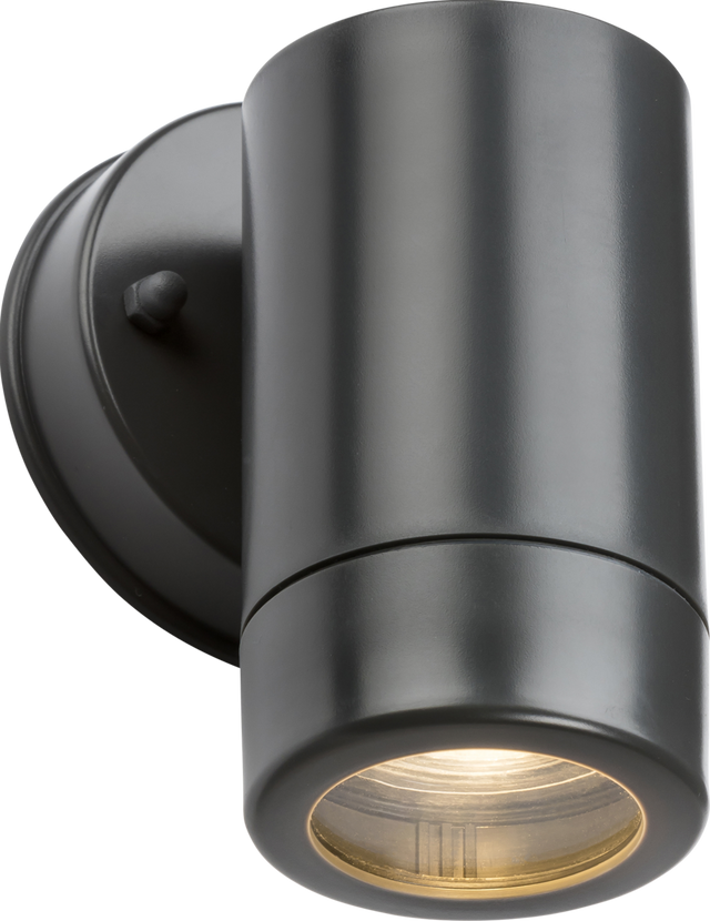 EAMON 230V IP54 GU10 Polycarbonate Single Wall Light - Anthracite
