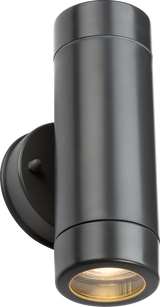 EAMON 230V IP54 GU10 Polycarbonate Up/Down Wall Light - Anthracite