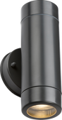 EAMON 230V IP54 GU10 Polycarbonate Up/Down Wall Light - Anthracite