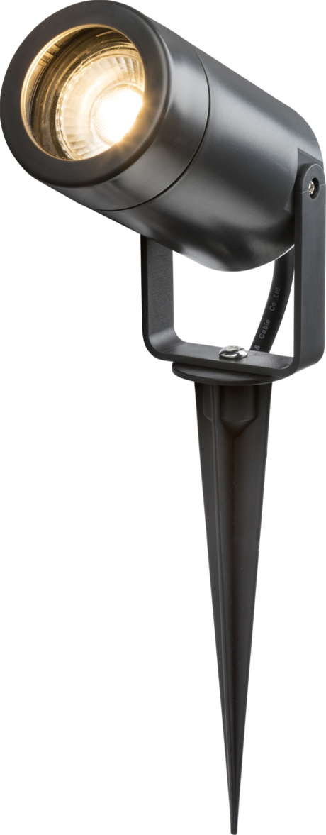 EAMON 230V IP65 GU10 Polycarbonate Spike Light - Anthracite Finish