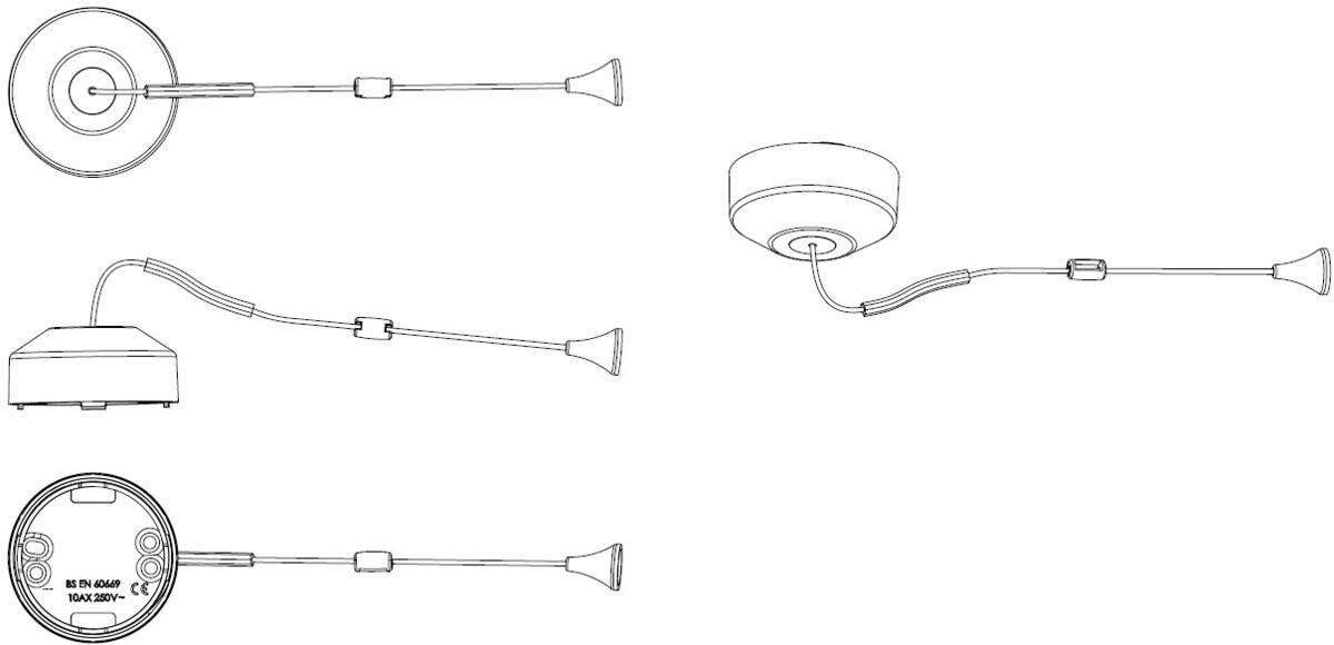 Matt White Dimmer Switch - Trailing Edge