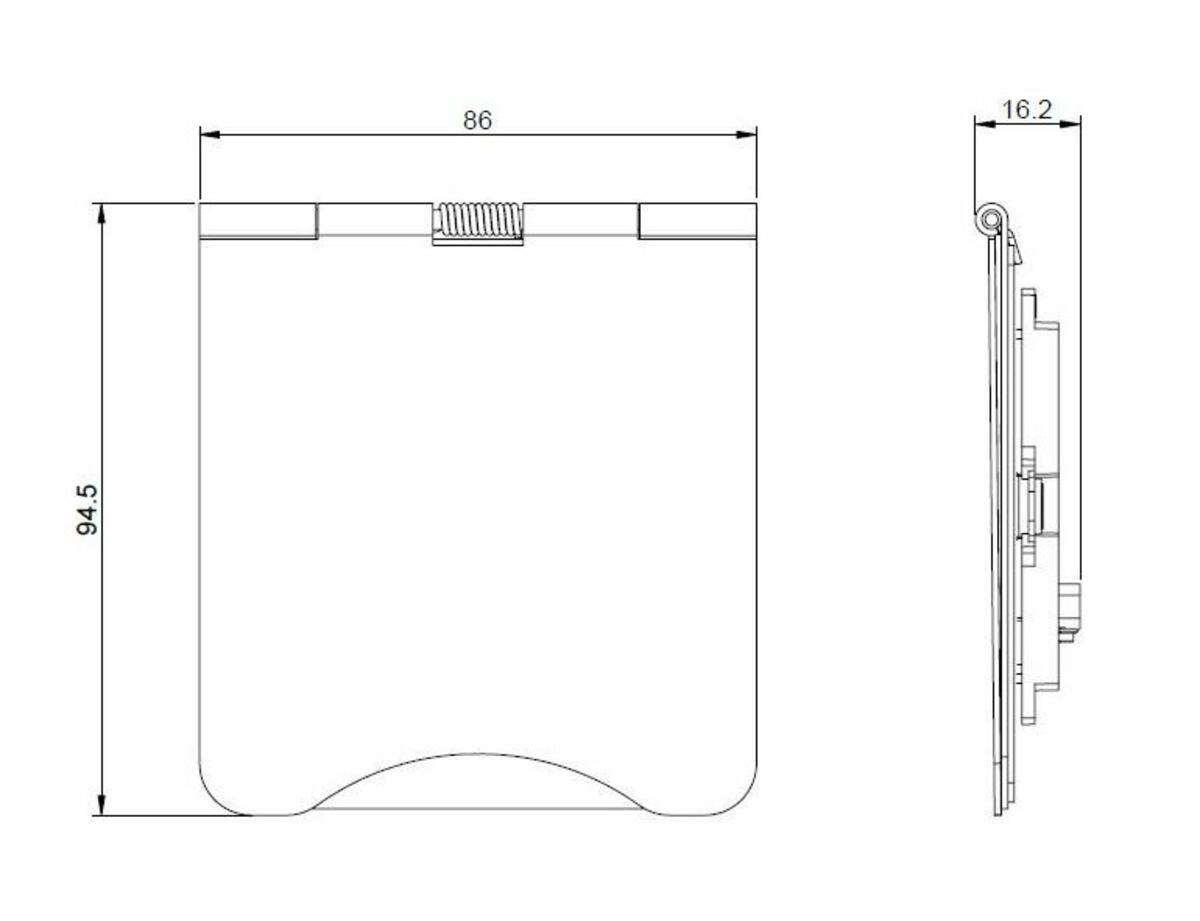 Matt White Modular Floor Plate for Euro Modules by ML Accessories