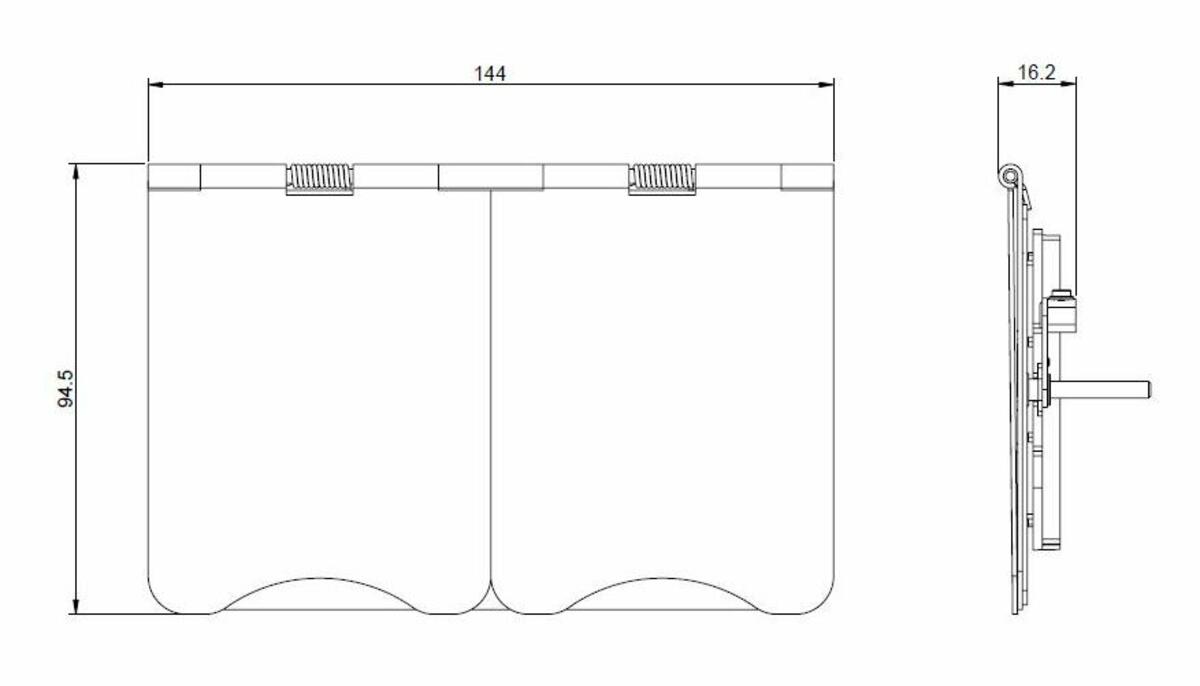 4G Modular Floor Plate in Matt White Finish