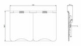 4G Modular Floor Plate in Matt White Finish