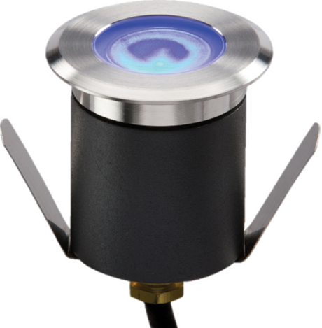 230V IP65 1.5W High Output LED Blue Mini Ground Light