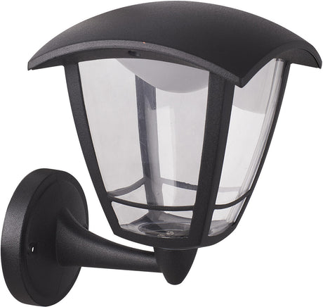 TORO 230V IP44 8W LED Coach Lantern - Black