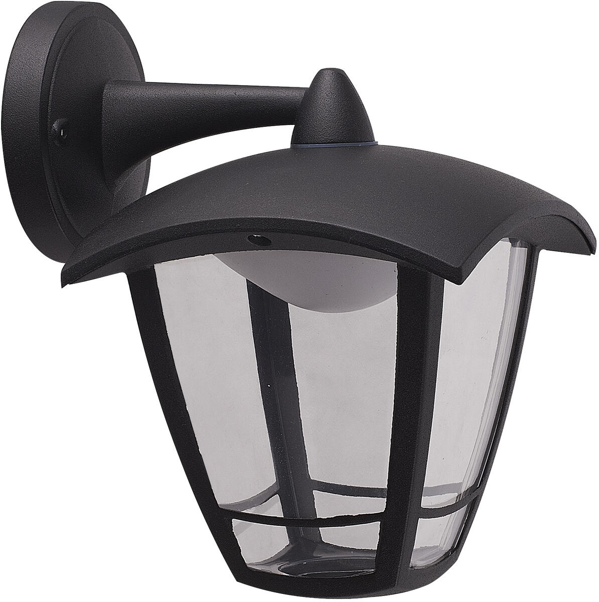 TORO 230V IP44 8W LED Coach Lantern - Black
