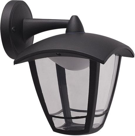 TORO 230V IP44 8W LED Coach Lantern - Black