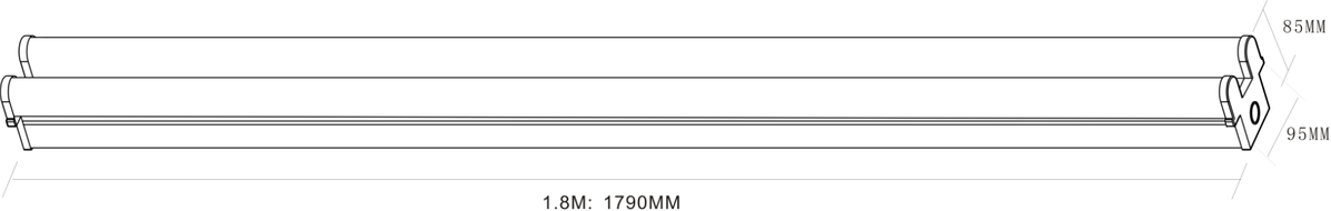 Alternative view of 230V 60W Twin LED Batten