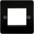 2G Modular Faceplate - Gunmetal for Euro Module Inserts