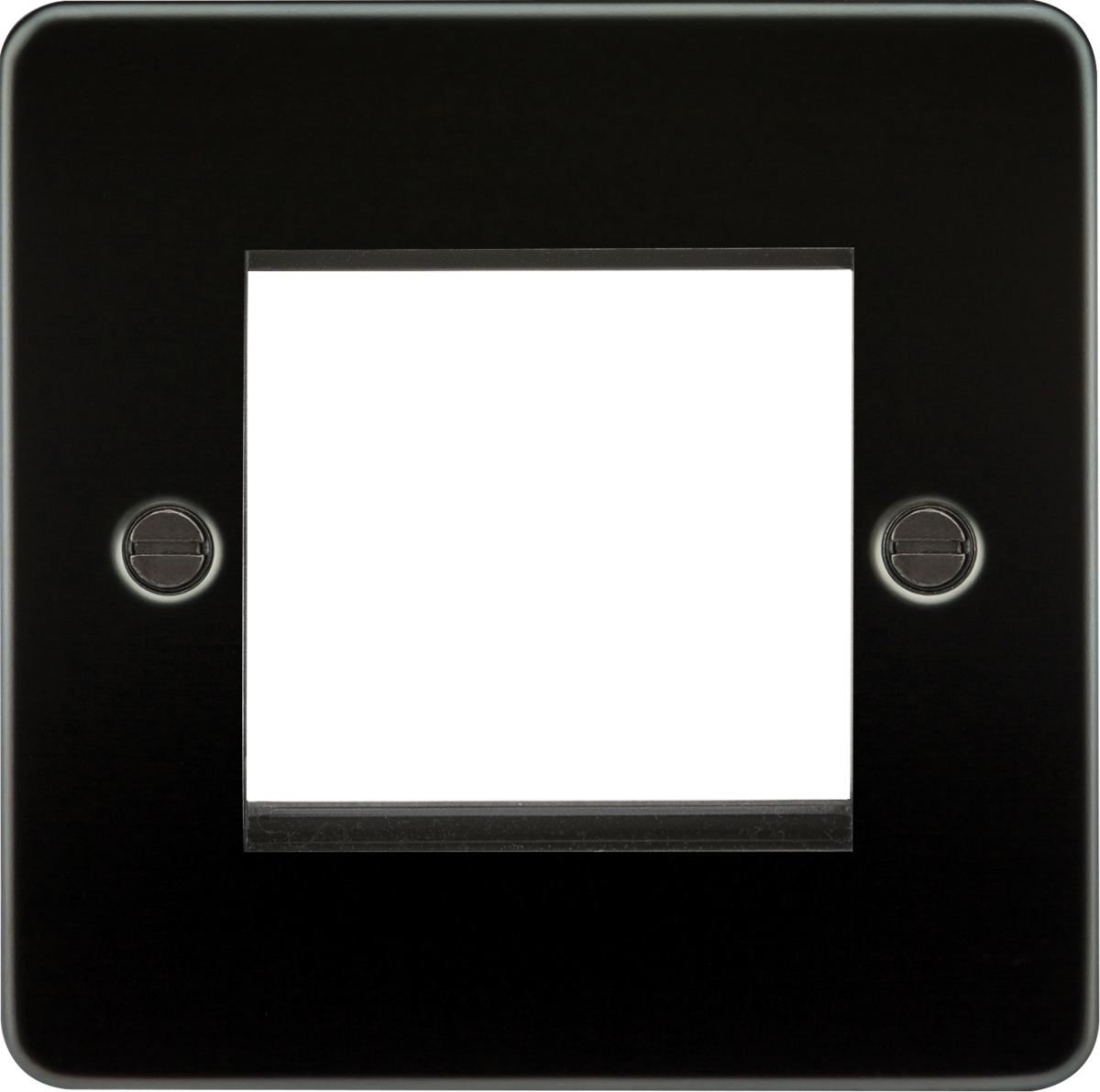 2G Modular Faceplate - Gunmetal for Euro Module Inserts