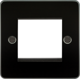 2G Modular Faceplate - Gunmetal for Euro Module Inserts