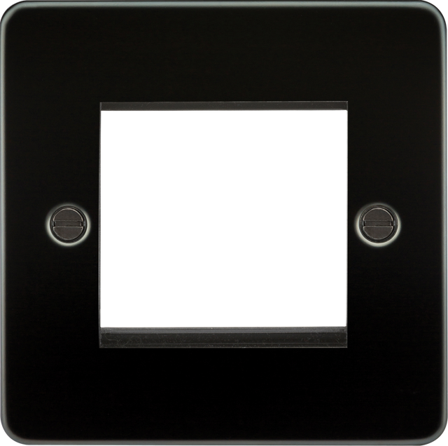 2G Modular Faceplate - Gunmetal for Euro Module Inserts