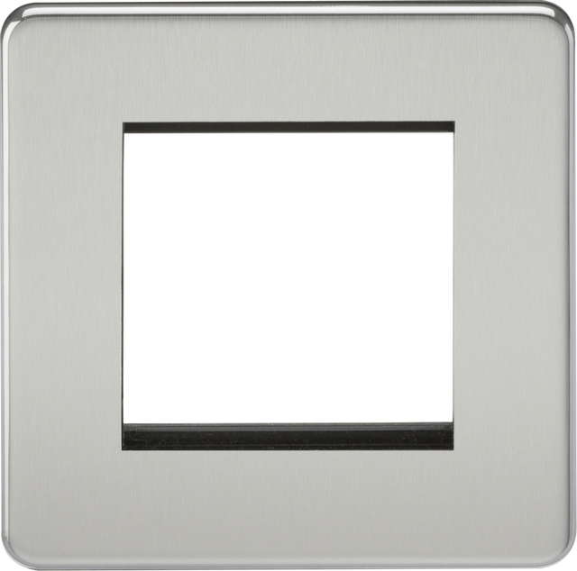 2G Modular Faceplate - Polished Chrome with Screwless Design