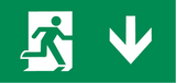 Running Man Legend Kit of 2 with Downward Arrow for Emergency Exit