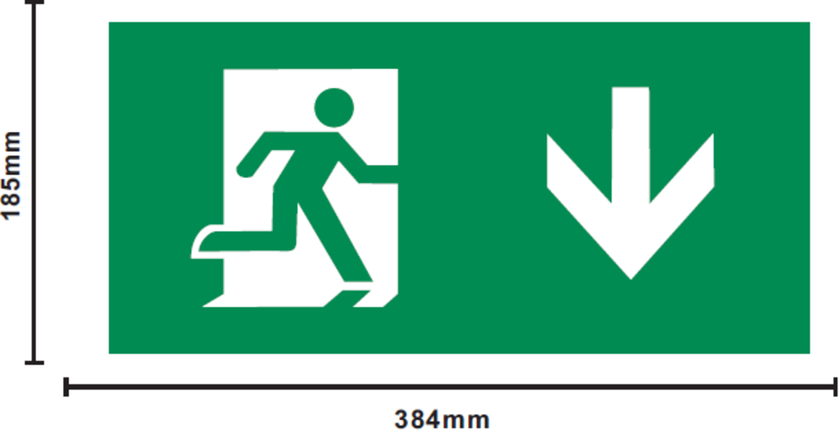 Running Man Legend with Down Arrow for EMEXIT Models