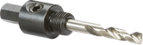 A4 Size Arbor with Pilot Drill Bit - Black Steel