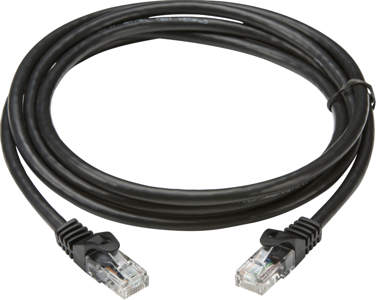 3m UTP CAT6 Networking Cable - Black for fast Ethernet connections