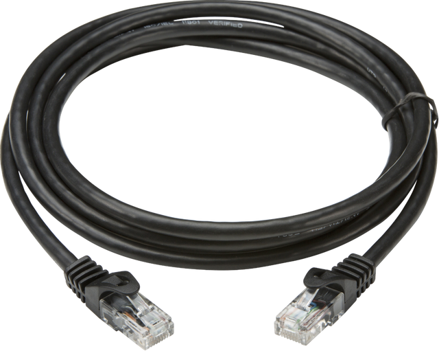 3m UTP CAT6 Networking Cable - Black for fast Ethernet connections
