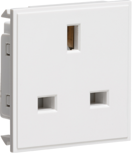 13A 1G Unswitched Socket Module - White