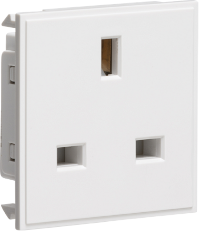 13A 1G Unswitched Socket Module - White