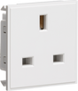 13A 1G Unswitched Socket Module - White