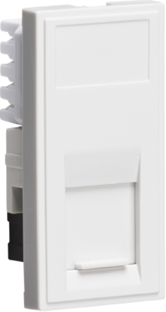 UTP CAT6 RJ45 Outlet Module 25 x 50mm - White