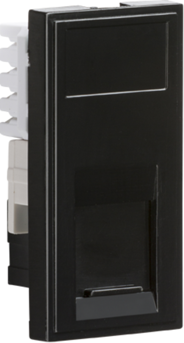 UTP CAT5E RJ45 Outlet Module - Black