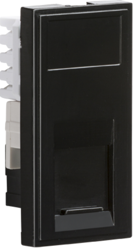 UTP CAT5E RJ45 Outlet Module - Black
