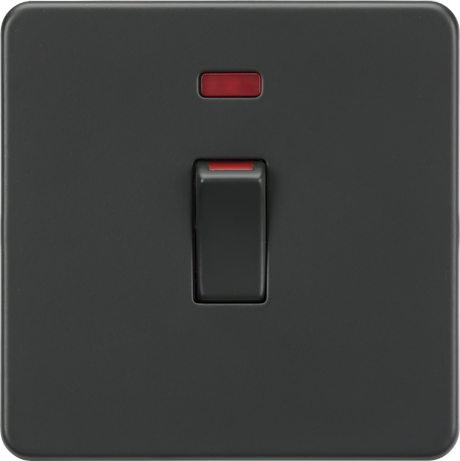 45A DP Switch with Neon Indicator - Anthracite