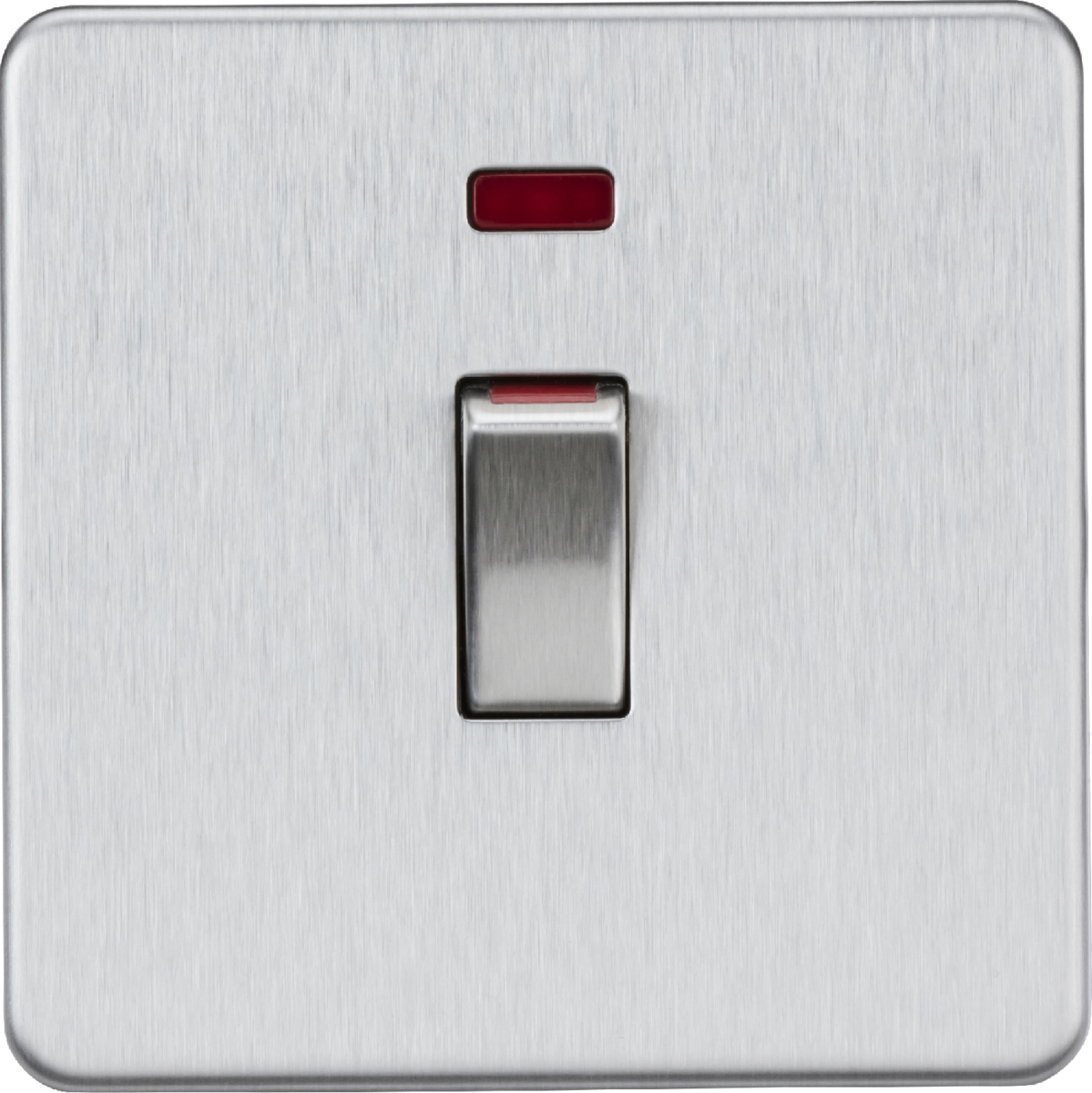 45A DP Switch with Neon - Brushed Chrome