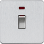 45A DP Switch with Neon - Brushed Chrome