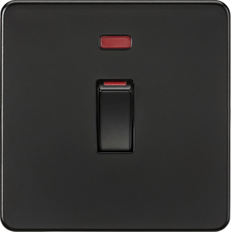45A DP Switch with Neon - Matt Black
