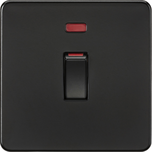45A DP Switch with Neon - Matt Black
