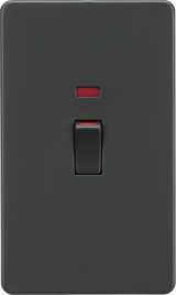 45A DP Switch with Neon Indicator - Anthracite