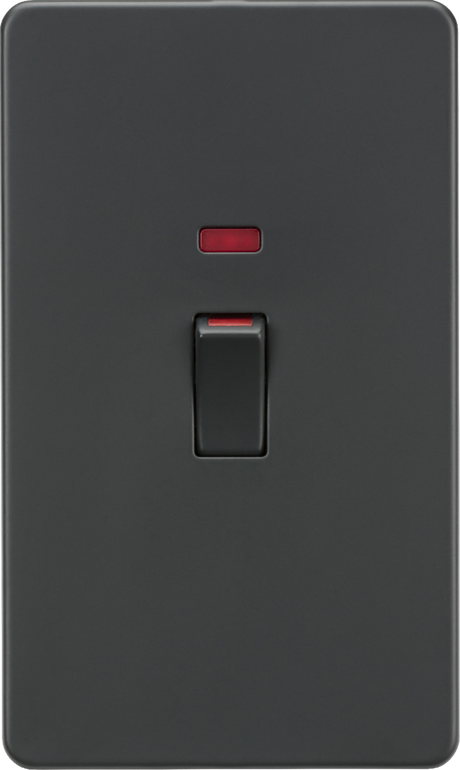 45A DP Switch with Neon Indicator - Anthracite