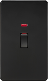 45A DP Switch with Neon - Matt Black