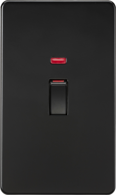 45A DP Switch with Neon - Matt Black