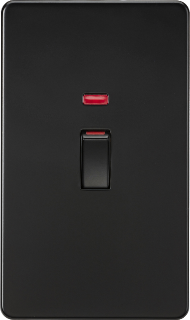 45A DP Switch with Neon - Matt Black