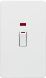 45A DP Switch with Neon Indicator - Matt White