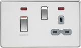Polished Chrome 45A DP Switch with 13A Socket - Image 1
