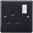 13A 1G DP Switched Socket, Part M Compliant, Anthracite