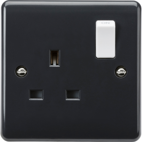 13A 1G DP Switched Socket, Part M Compliant, Anthracite