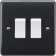 10AX 2G 2-way Switch - Part M Compliant, Anthracite Finish